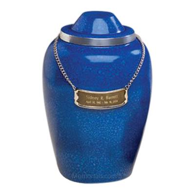 Pet Cobalt Large Cremation Urn